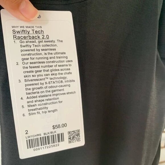 Swiftly Tech Racerback Tank 2.0 - Black - Picture 7 of 7